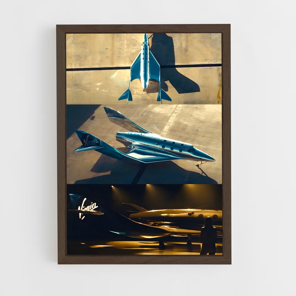 Poster Éblouissant de Virgin Galactic – affiche Missions spatiales (vue 5)